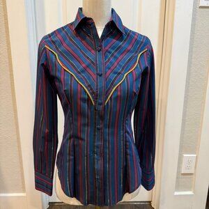 Custom Made Western Horse Show Shirt - size small